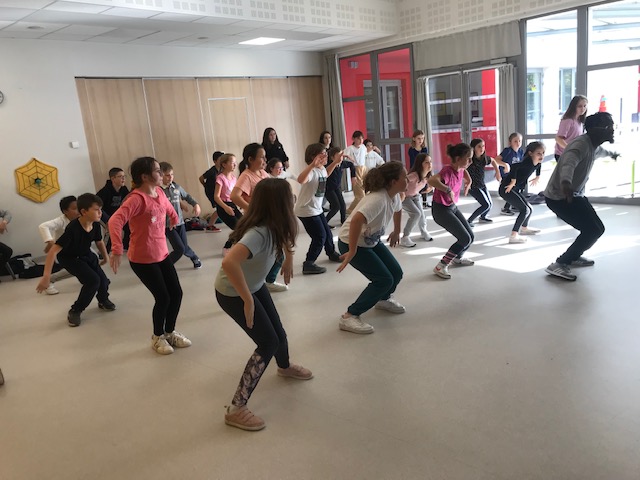 Séance Hip hop à l’école