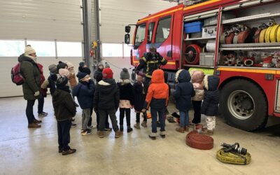 Visite de la caserne des pompiers de Bégard